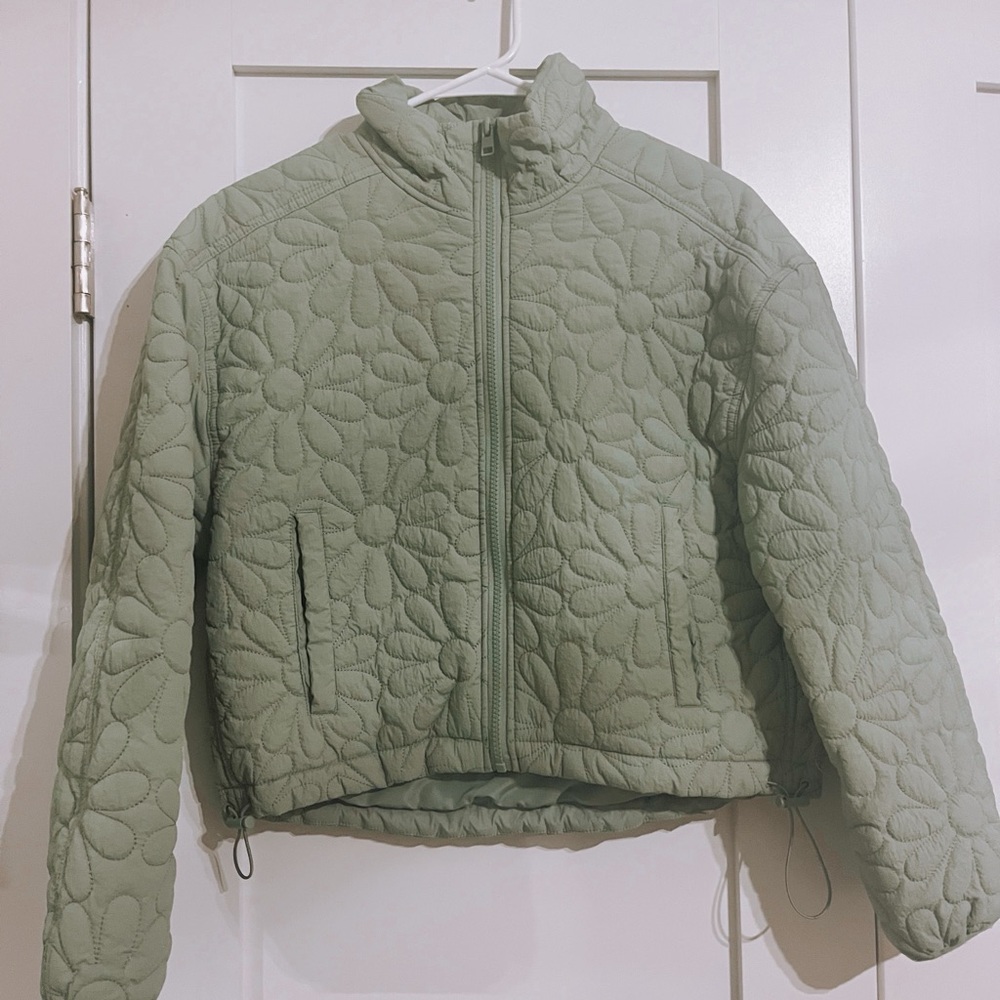 Love Tree Floral Jacket in Green